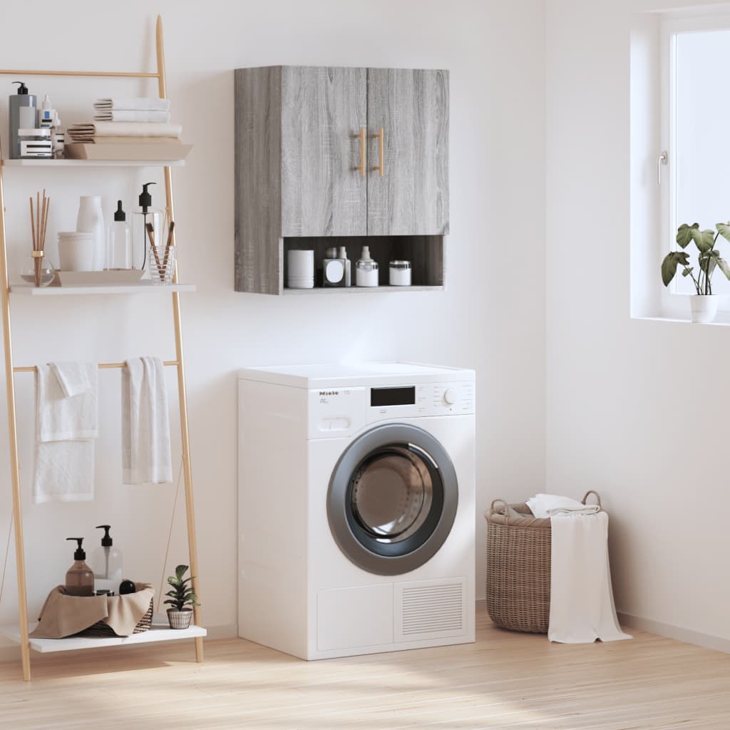 vidaXL Wall Cabinet Grey Sonoma 60x31x70 cm Engineered Wood