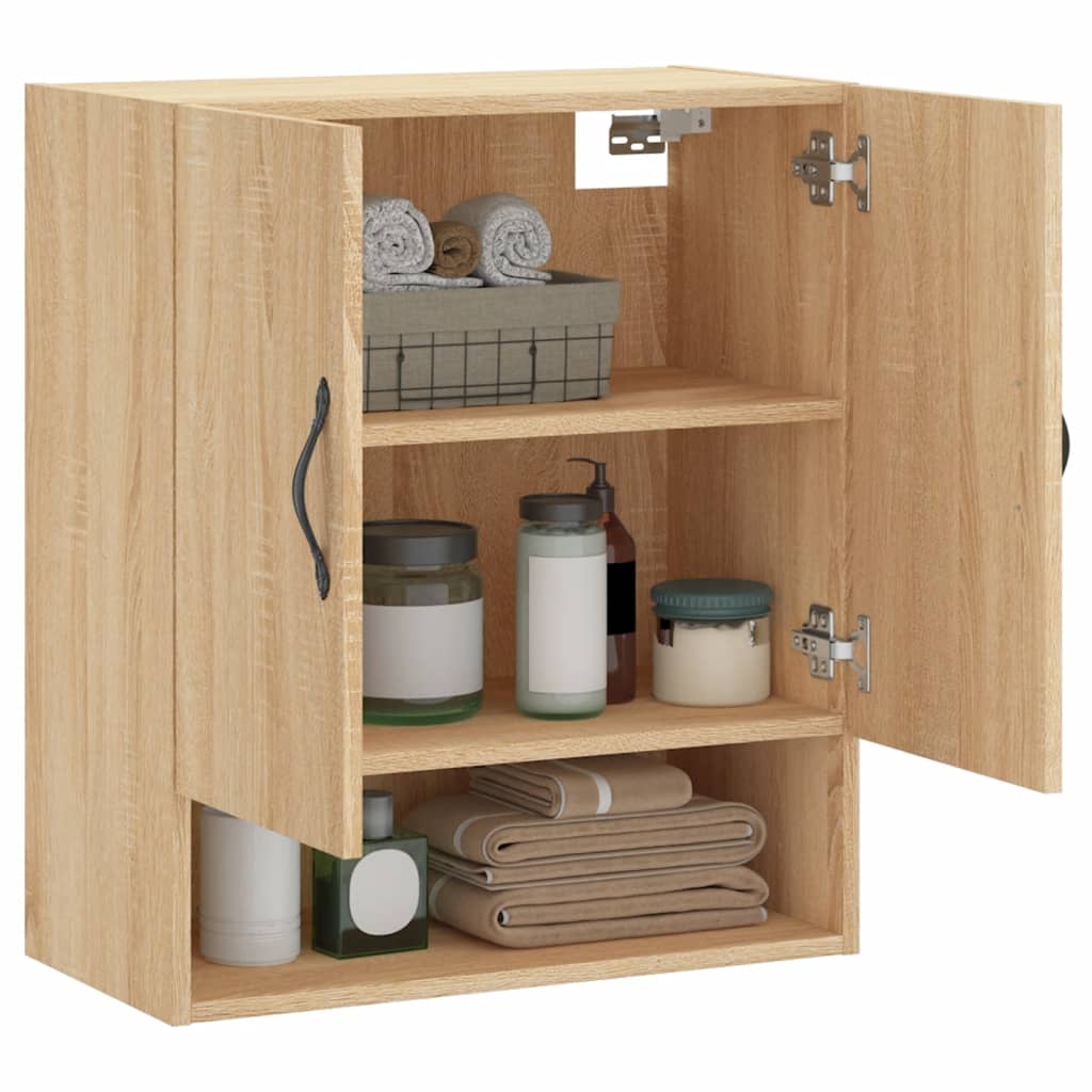 vidaXL Wall Cabinet Sonoma Oak 60x31x70 cm Engineered Wood
