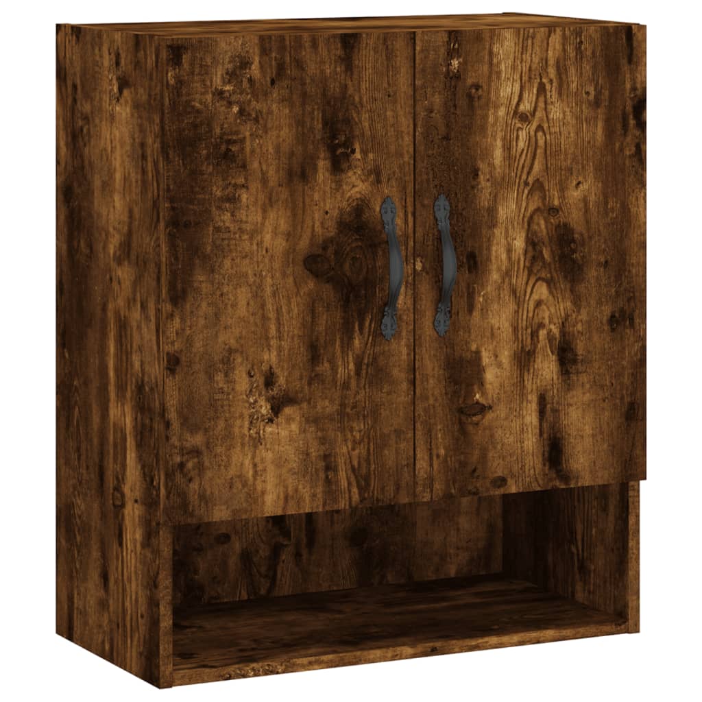 vidaXL Wall Cabinet Smoked Oak 60x31x70 cm Engineered Wood