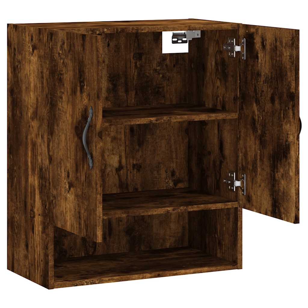 vidaXL Wall Cabinet Smoked Oak 60x31x70 cm Engineered Wood