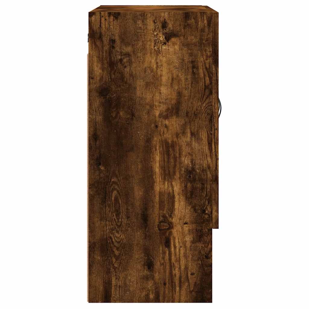 vidaXL Wall Cabinet Smoked Oak 60x31x70 cm Engineered Wood