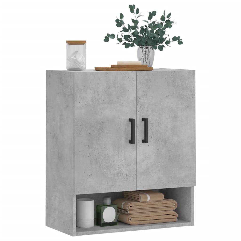 vidaXL Wall Cabinet Concrete Grey 60x31x70 cm Engineered Wood