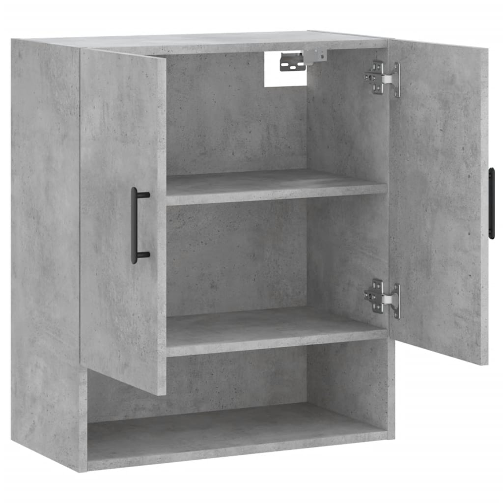 vidaXL Wall Cabinet Concrete Grey 60x31x70 cm Engineered Wood