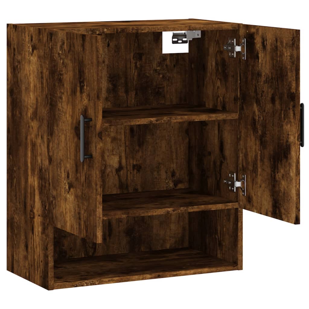 vidaXL Wall Cabinet Smoked Oak 60x31x70 cm Engineered Wood