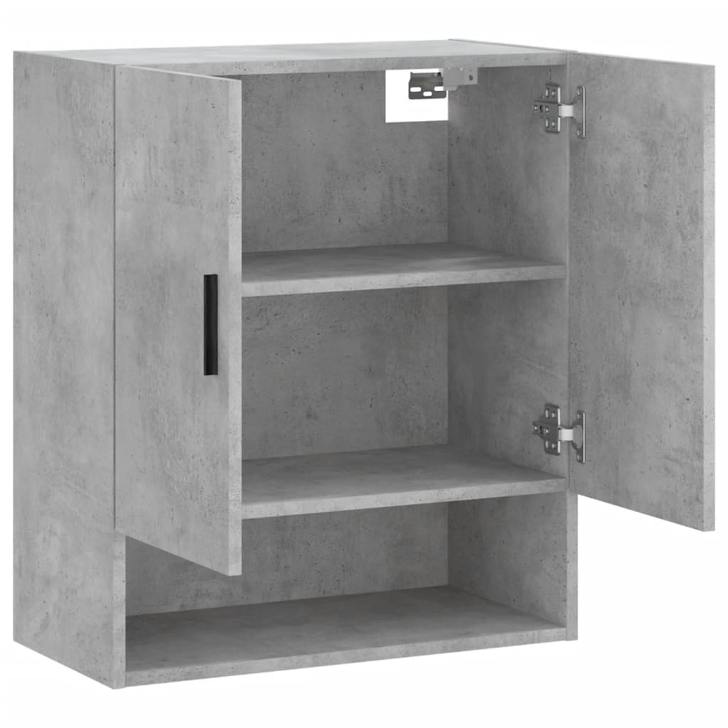 vidaXL Wall Cabinet | Concrete grey | Engineered wood | Medium | Wall Cabinet