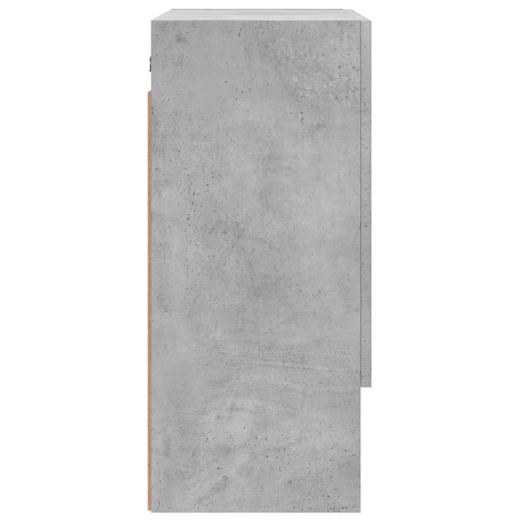 vidaXL Wall Cabinet | Concrete grey | Engineered wood | Medium | Wall Cabinet