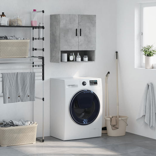 vidaXL Wall Cabinet | Concrete grey | Engineered wood | Medium | Wall Cabinet