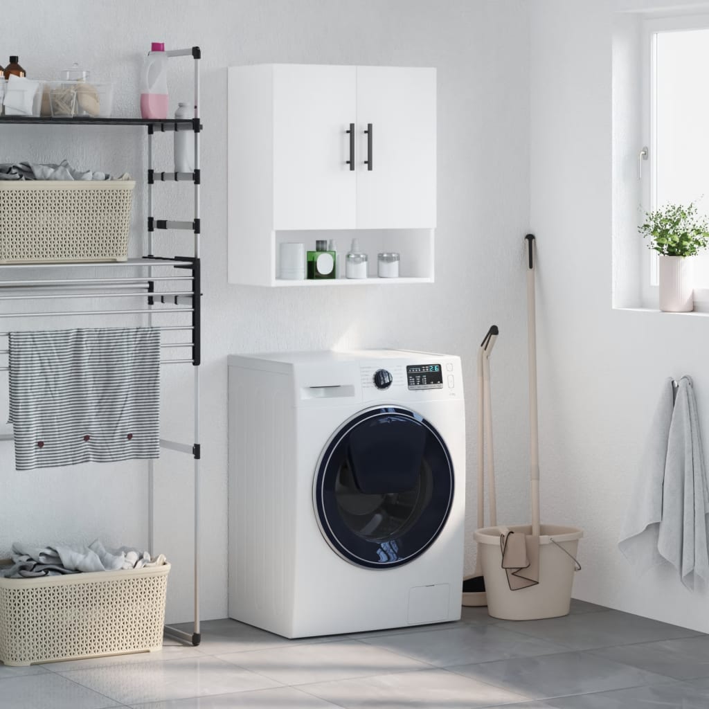vidaXL Wall Cabinet | White | Engineered Wood | Large | Wall Cabinet