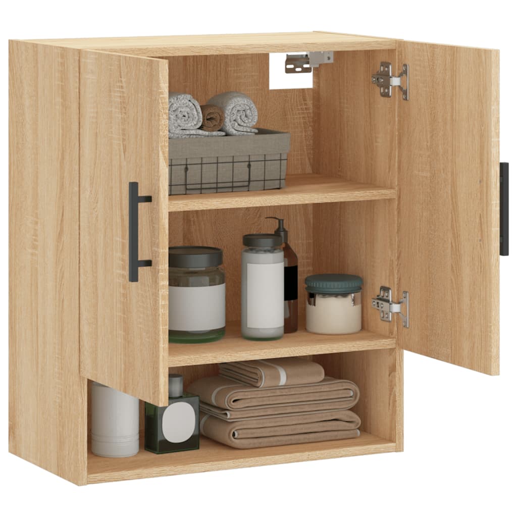 vidaXL Wall Cabinet | Sonoma oak | Engineered wood | Medium | Wall Cabinet