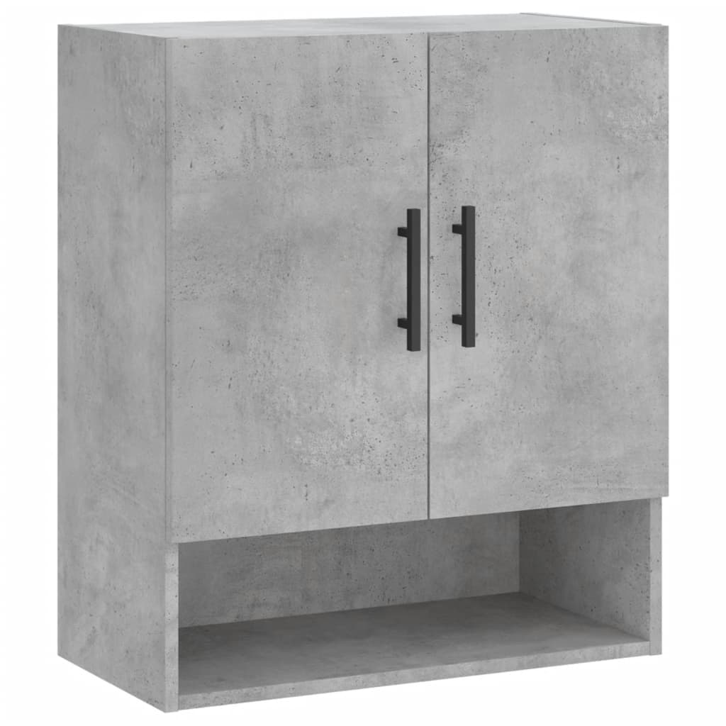 vidaXL Wall Cabinet | Concrete grey | Engineered wood | Medium | Storage