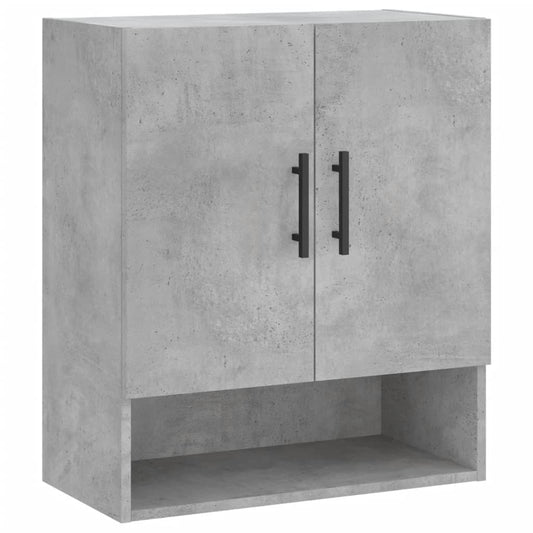 vidaXL Wall Cabinet | Concrete grey | Engineered wood | Medium | Storage
