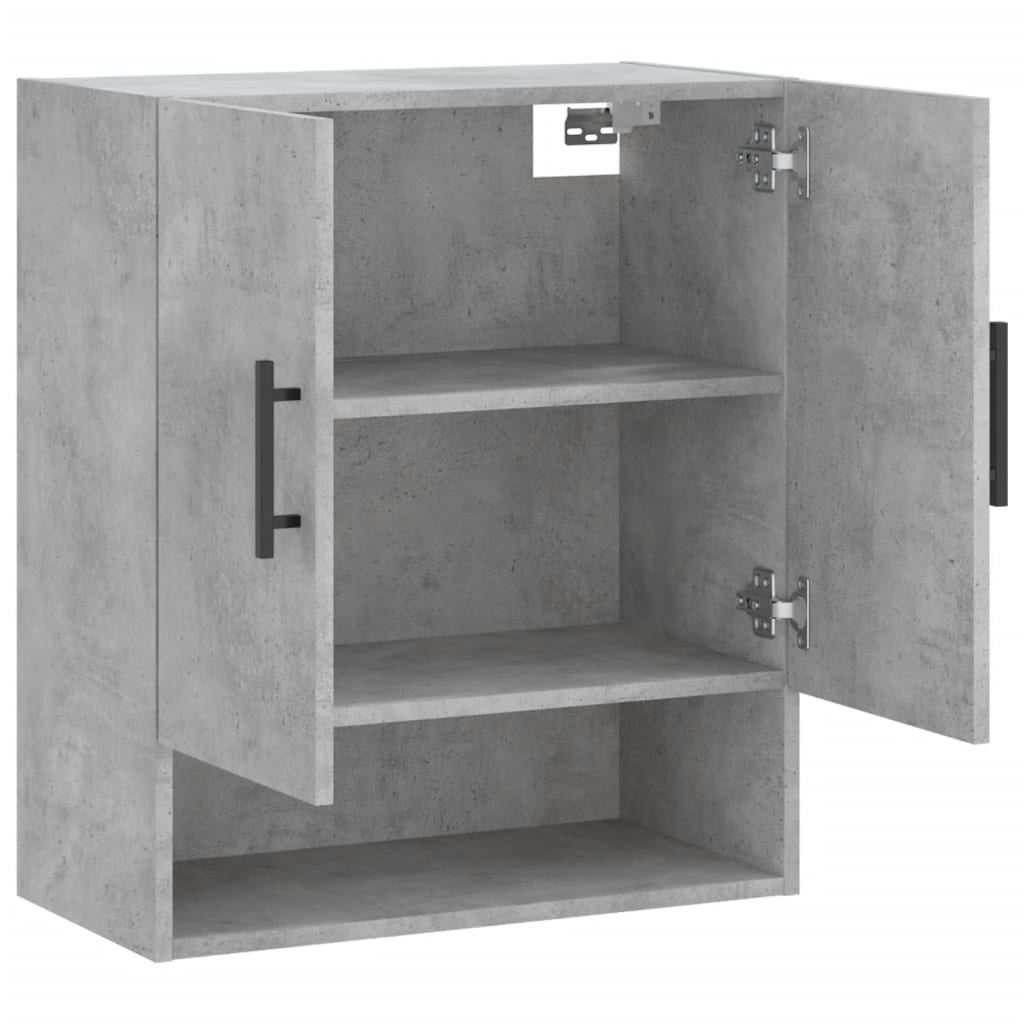 vidaXL Wall Cabinet | Concrete grey | Engineered wood | Medium | Storage