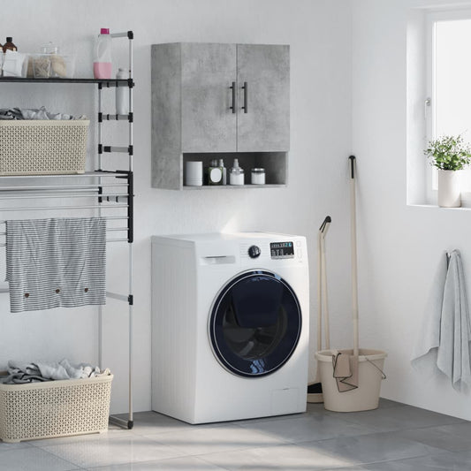 vidaXL Wall Cabinet | Concrete grey | Engineered wood | Medium | Storage