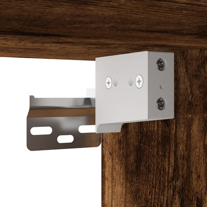 vidaXL Wall Cabinet Smoked Oak 60x31x70 cm Engineered Wood