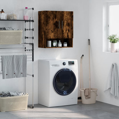 vidaXL Wall Cabinet Smoked Oak 60x31x70 cm Engineered Wood