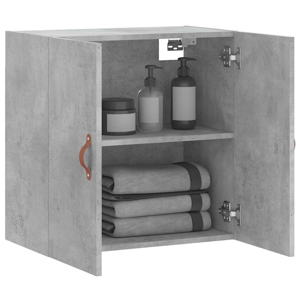 vidaXL Wall Cabinet Concrete Grey 60x31x60 cm Engineered Wood