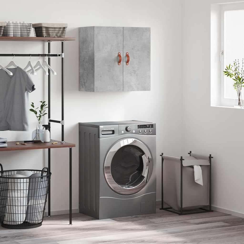 vidaXL Wall Cabinet Concrete Grey 60x31x60 cm Engineered Wood
