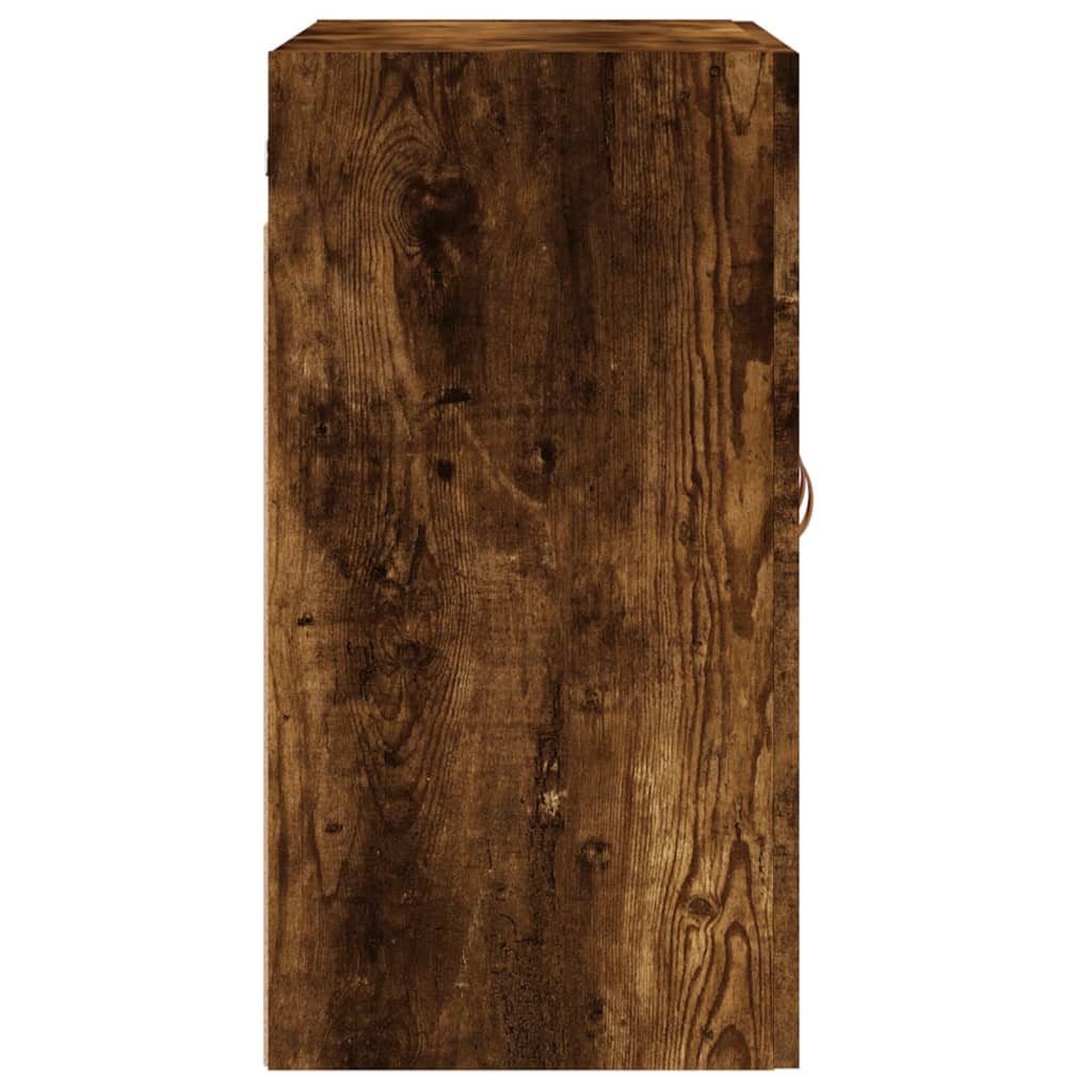 vidaXL Wall Cabinet Smoked Oak 60x31x60 cm Engineered Wood