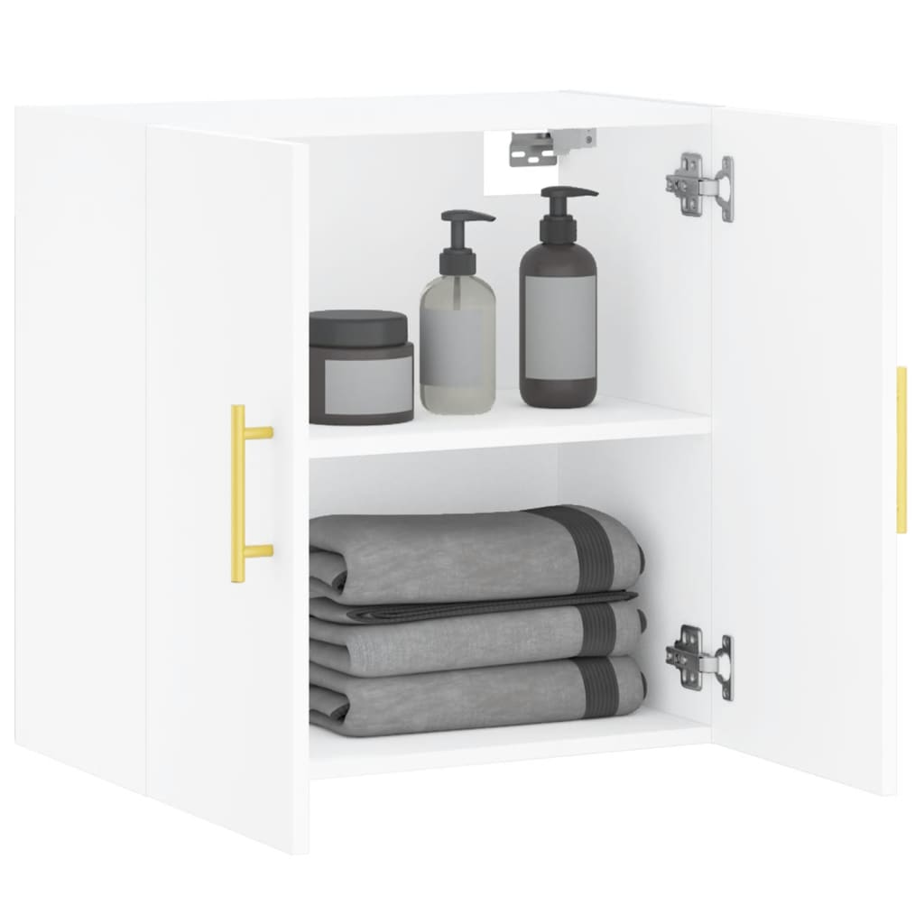 vidaXL Wall Cabinet | White | Engineered wood | Medium | Wall Cabinet