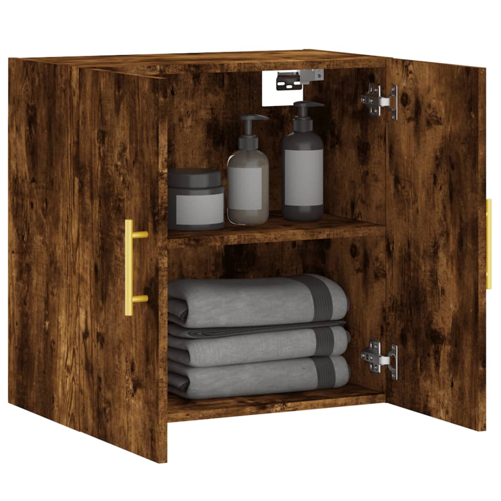 vidaXL Wall Cabinet | Smoked oak | Engineered wood | Medium | Wall Cabinet