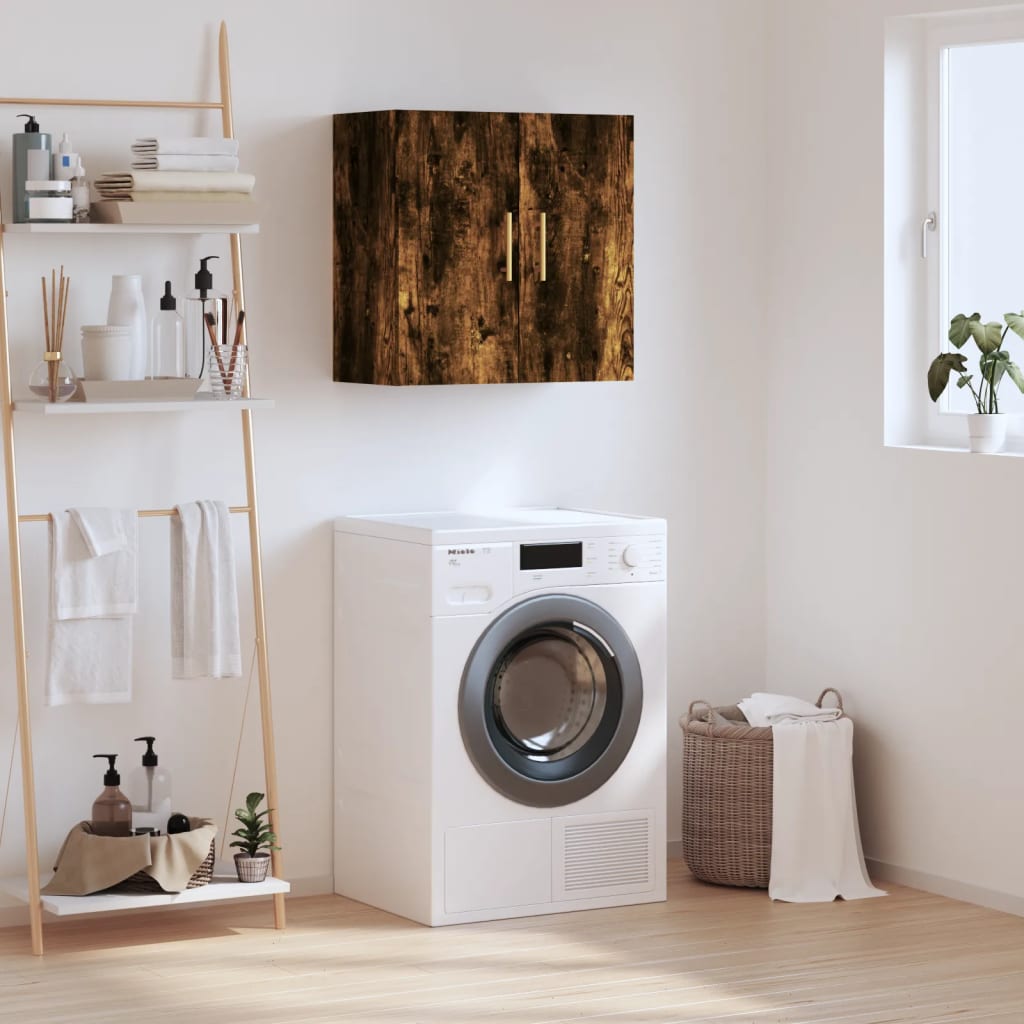 vidaXL Wall Cabinet | Smoked oak | Engineered wood | Medium | Wall Cabinet