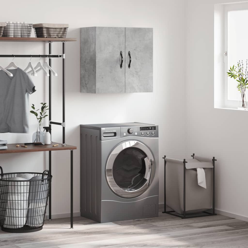 vidaXL Wall Cabinet Concrete Grey 60x31x60 cm Engineered Wood