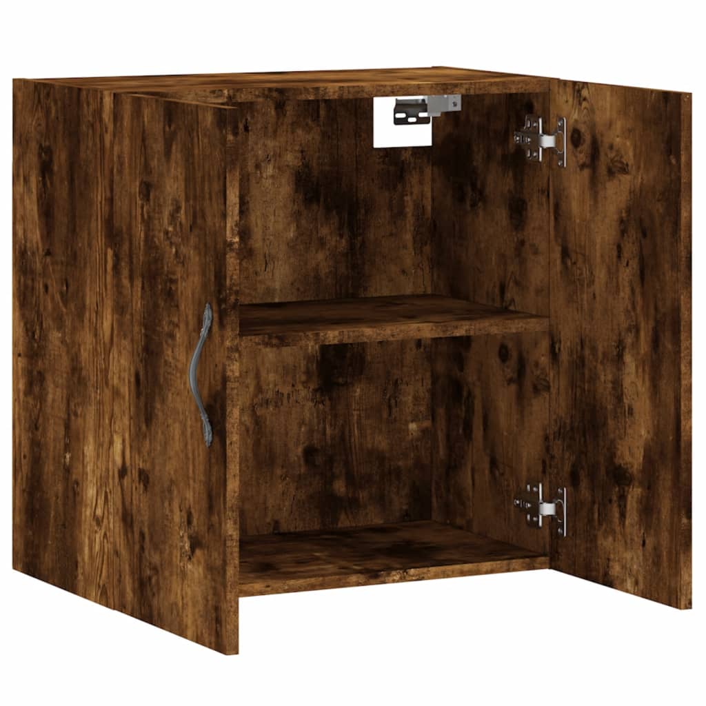 vidaXL Wall Cabinet Smoked Oak 60x31x60 cm Engineered Wood