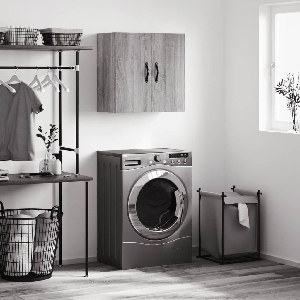 vidaXL Wall Cabinet Grey Sonoma 60x31x60 cm Engineered Wood