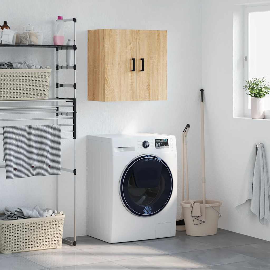 vidaXL Wall Cabinet Sonoma Oak 60x31x60 cm Engineered Wood