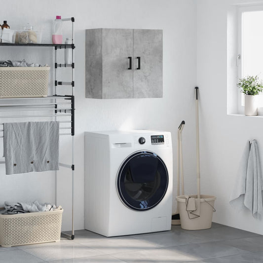 vidaXL Wall Cabinet | Concrete grey | Engineered wood | Medium | Wall Cabinet