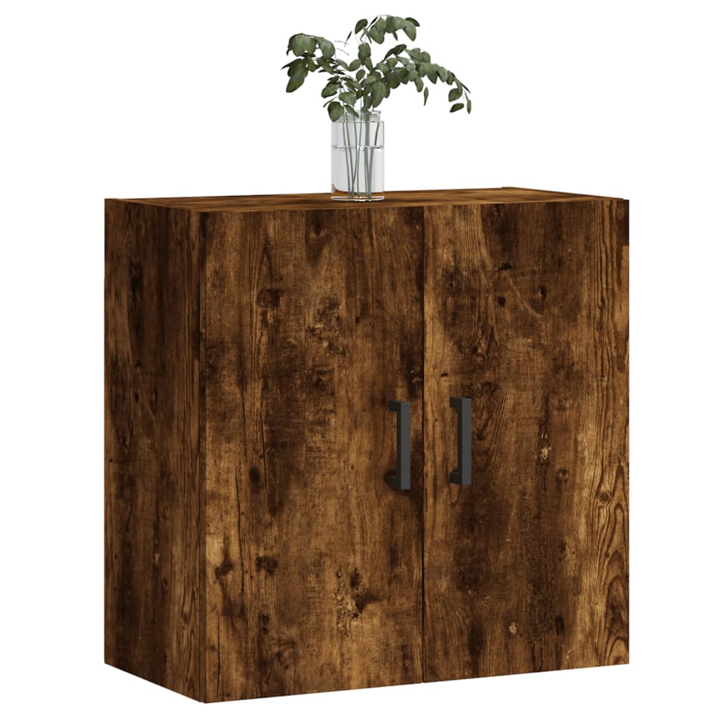 vidaXL Wall Cabinet | Smoked Oak | Engineered Wood | Medium | Wall Cabinet