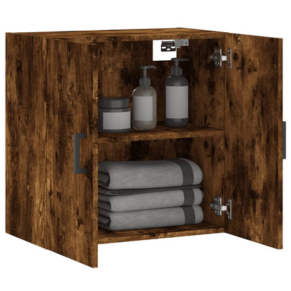 vidaXL Wall Cabinet | Smoked Oak | Engineered Wood | Medium | Wall Cabinet