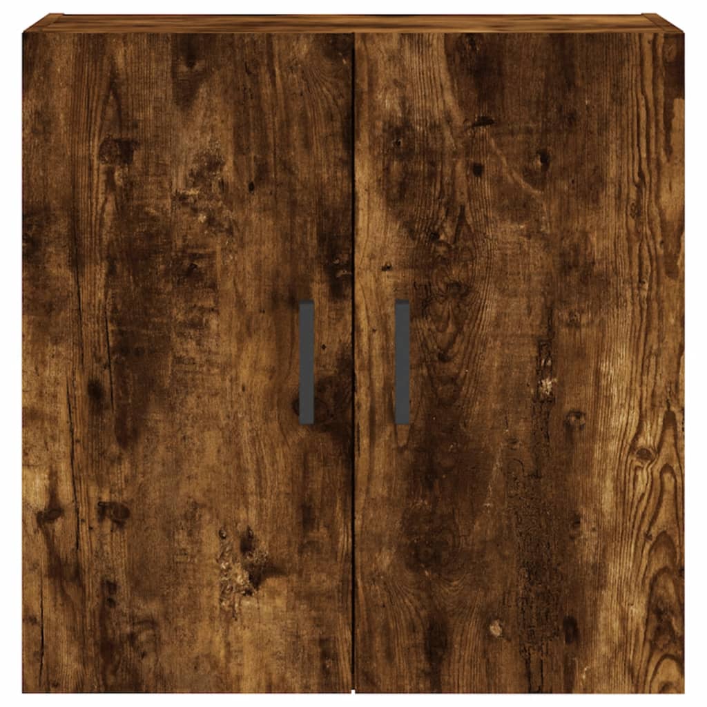 vidaXL Wall Cabinet | Smoked Oak | Engineered Wood | Medium | Wall Cabinet