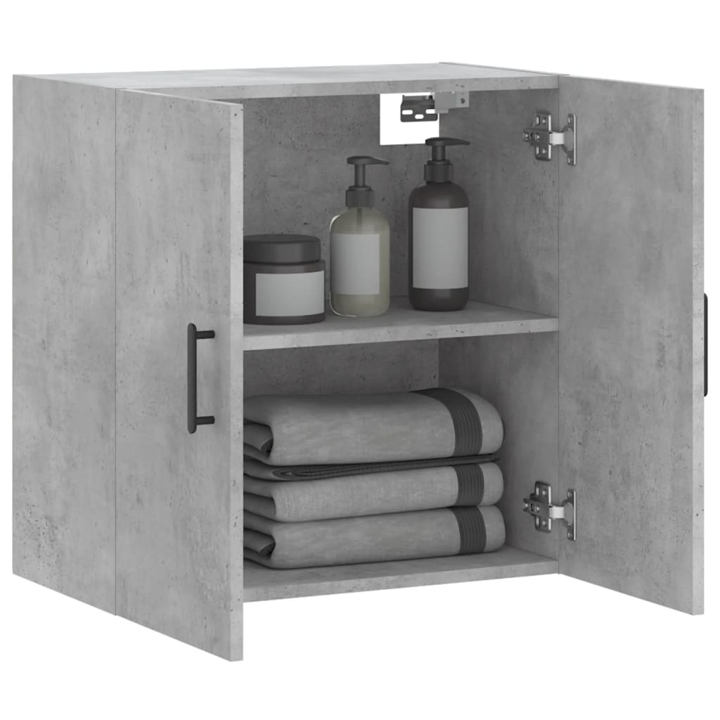 vidaXL Wall Cabinet | Concrete grey | Engineered wood | Medium | Wall Cabinet