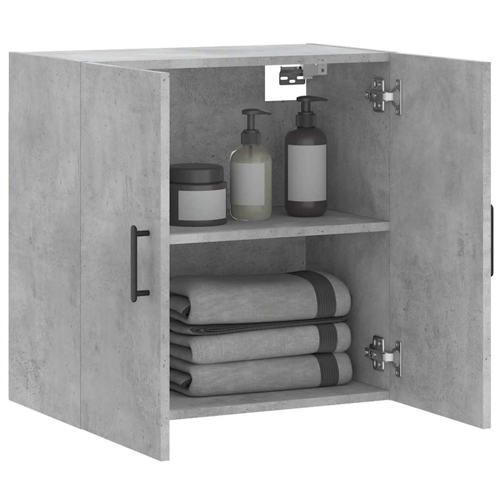 vidaXL Wall Cabinet Concrete Grey 60x31x60 cm Engineered Wood
