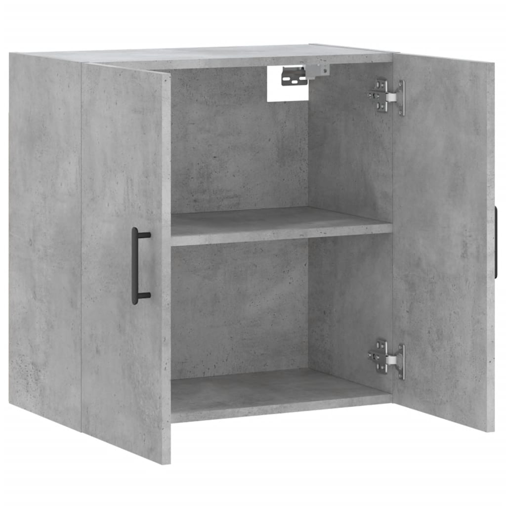 vidaXL Wall Cabinet | Concrete grey | Engineered wood | Medium | Wall Cabinet