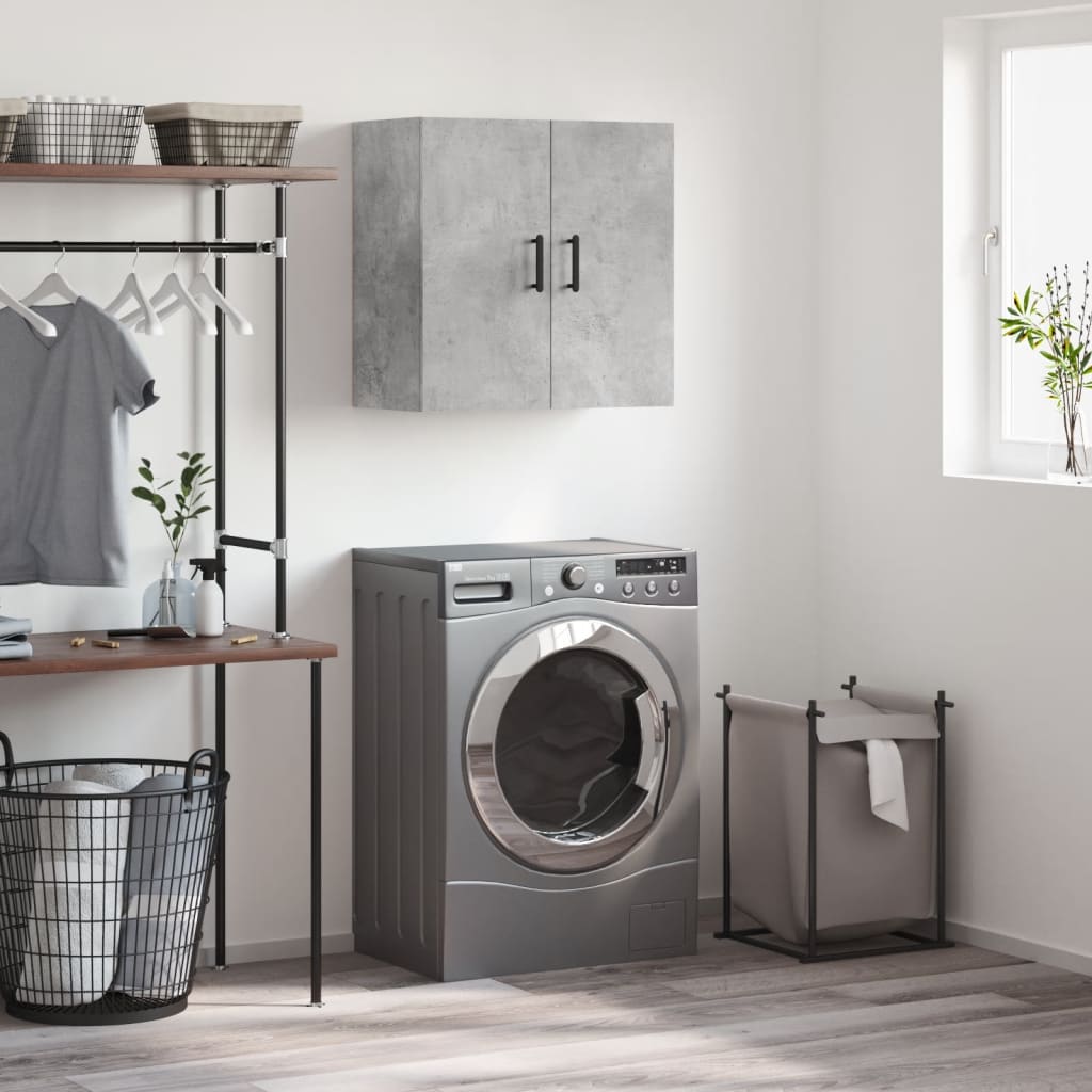 vidaXL Wall Cabinet | Concrete grey | Engineered wood | Medium | Wall Cabinet