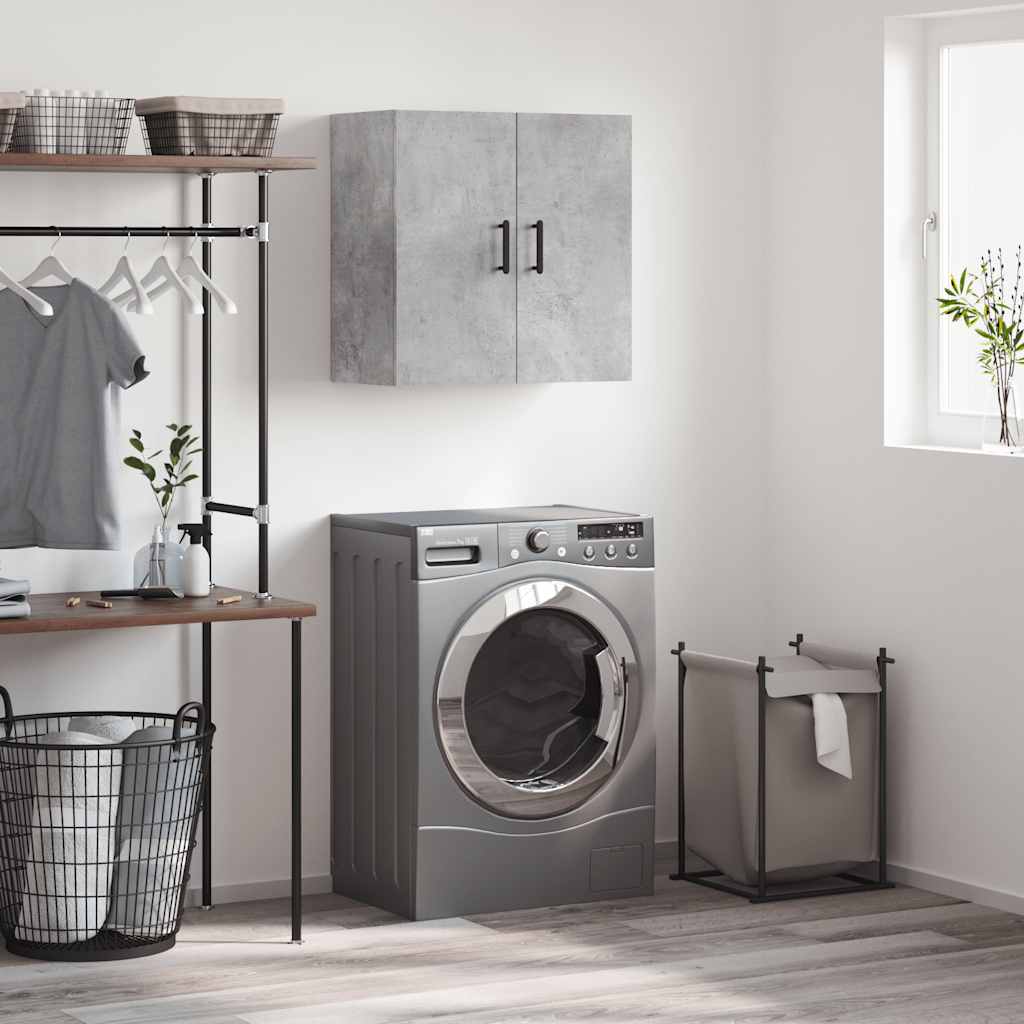 vidaXL Wall Cabinet Concrete Grey 60x31x60 cm Engineered Wood