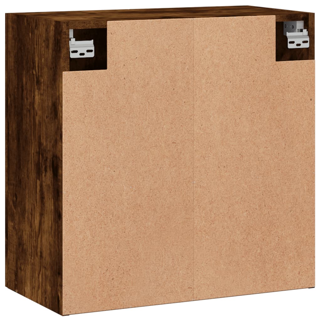 vidaXL Wall Cabinet | Smoked oak | Engineered wood | Medium | Wall Cabinet