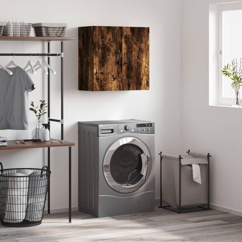 vidaXL Wall Cabinet | Smoked oak | Engineered wood | Medium | Wall Cabinet