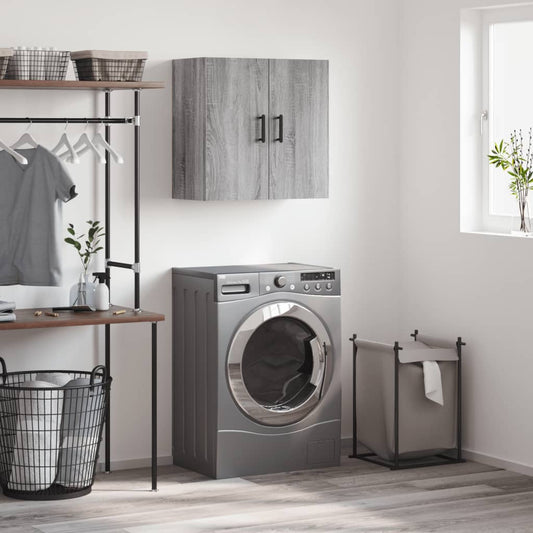 vidaXL Wall Cabinet | Grey Sonoma | Engineered Wood | Medium | Wall Cabinet