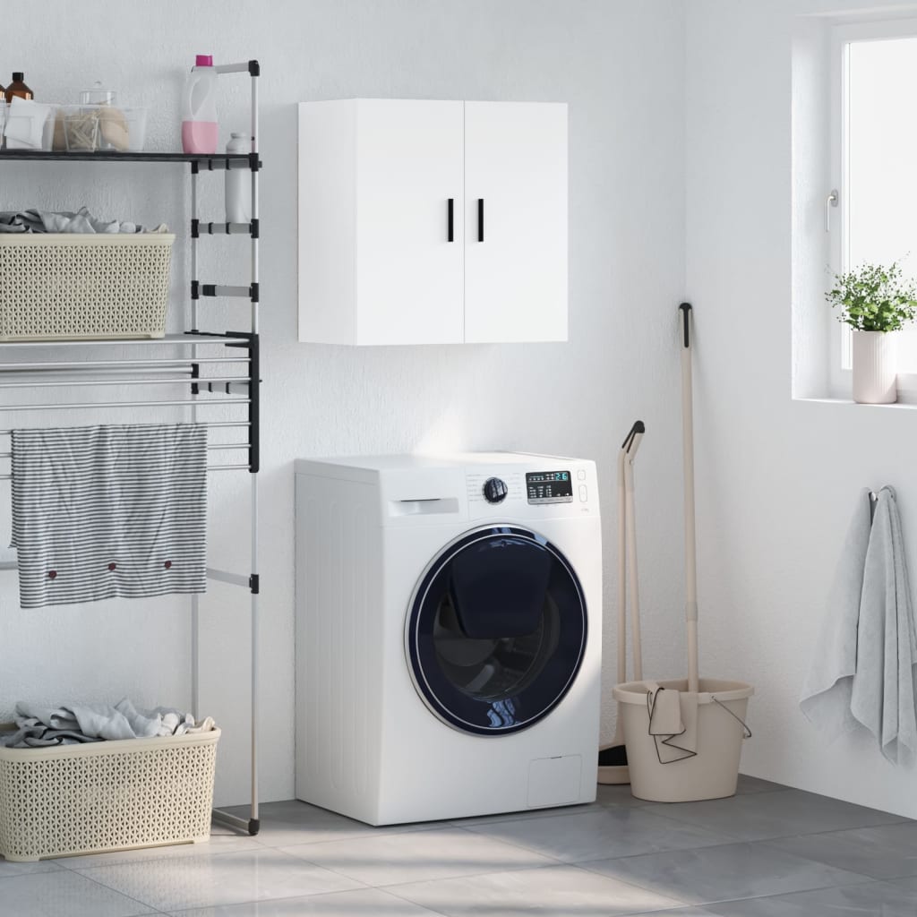 vidaXL Wall Cabinet | White | Engineered Wood | 60x31x60 cm | Wall Cabinet
