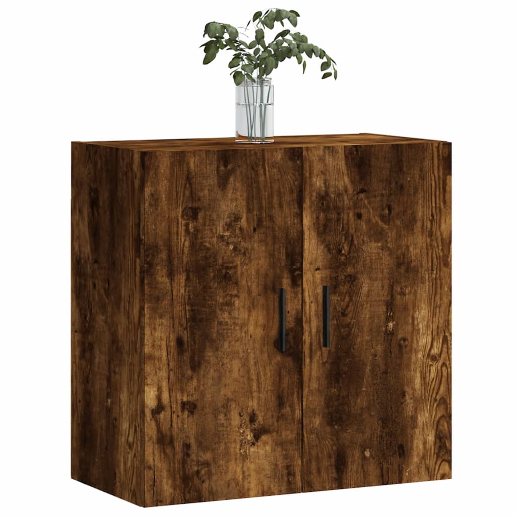 vidaXL Wall Cabinet | Smoked Oak | Engineered Wood | Medium | Wall Cabinet