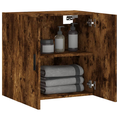 vidaXL Wall Cabinet | Smoked Oak | Engineered Wood | Medium | Wall Cabinet