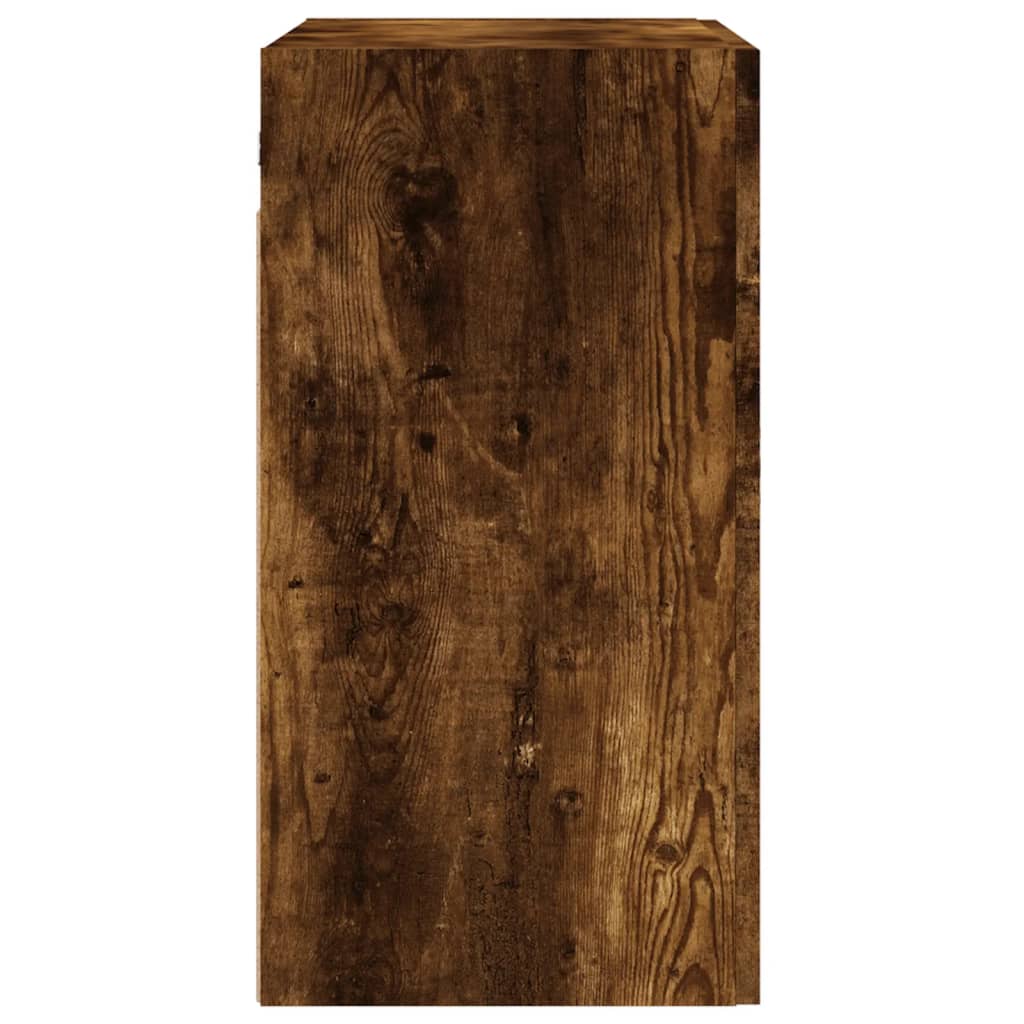 vidaXL Wall Cabinet | Smoked Oak | Engineered Wood | Medium | Wall Cabinet