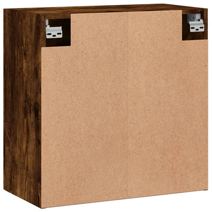 vidaXL Wall Cabinet | Smoked Oak | Engineered Wood | Medium | Wall Cabinet
