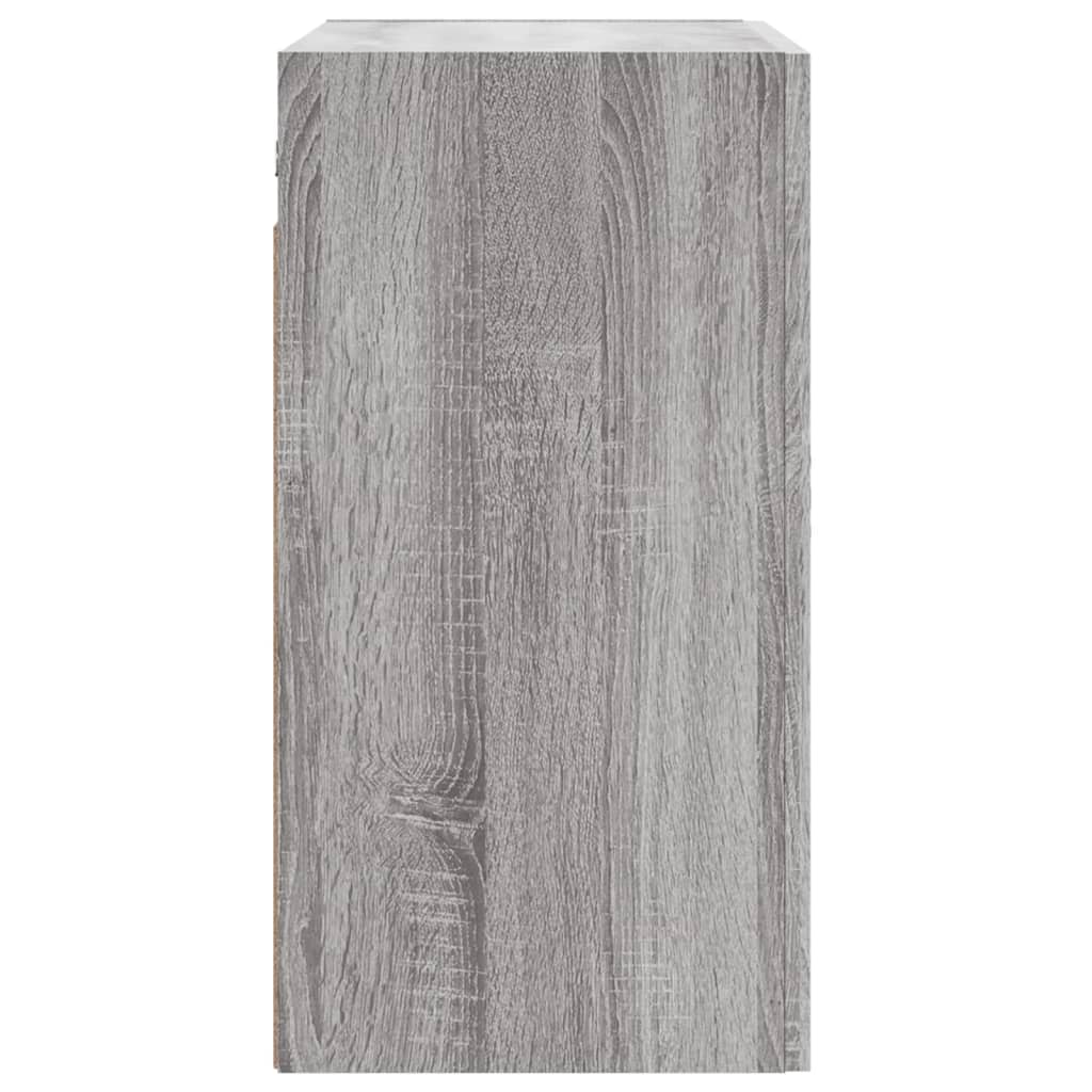 vidaXL Wall Cabinet | Grey Sonoma | Engineered wood | Medium | Wall Cabinet