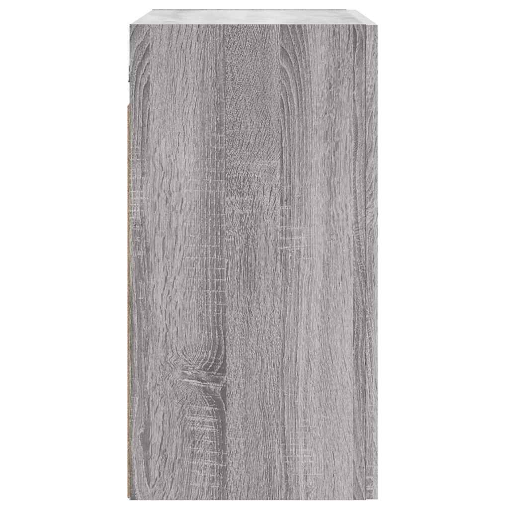 vidaXL Wall Cabinet Grey Sonoma 60x31x60 cm Engineered Wood