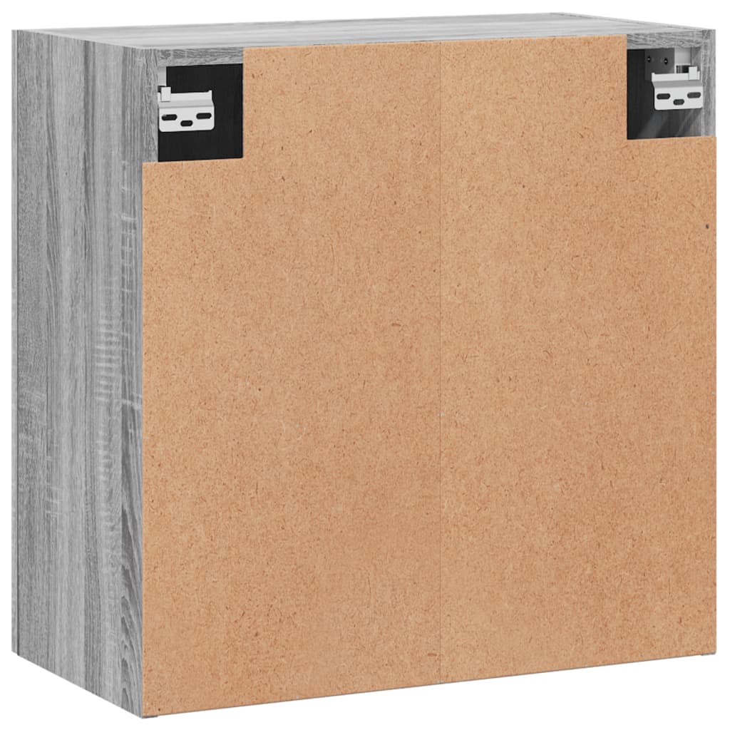 vidaXL Wall Cabinet | Grey Sonoma | Engineered wood | Medium | Wall Cabinet