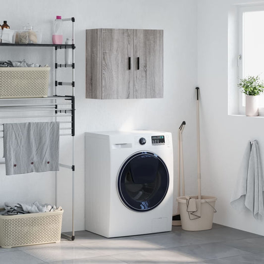 vidaXL Wall Cabinet | Grey Sonoma | Engineered wood | Medium | Wall Cabinet